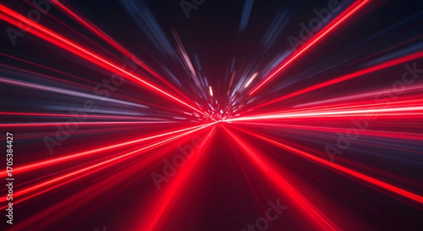 Obraz Abstract high speed technology concept, motion blur futuristic background