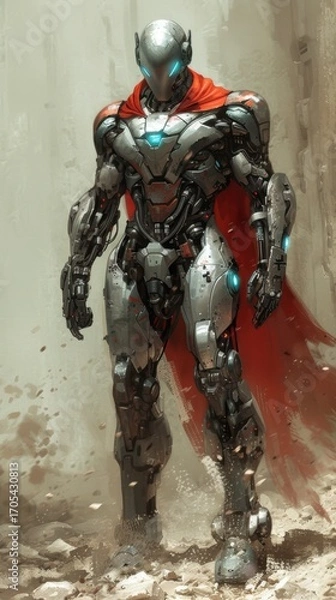 Fototapeta This is how African robotic gods could look in the modern world.