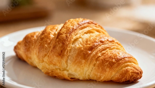 Obraz croissant on a plate