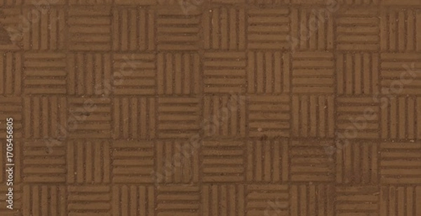 Obraz Textured Warm Brown Square Grid Pattern