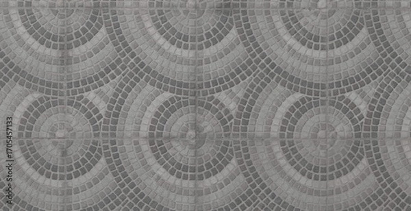 Obraz Circular Grey Mosaic Pattern for Modern Design