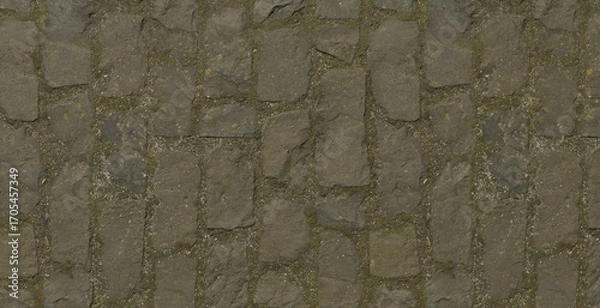 Obraz Rustic Cobblestone Pavement Texture – Seamless Stone Pattern