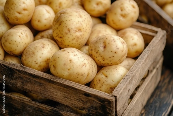 Obraz Premium potatoes harvested from our farm ready for local markets and consumers