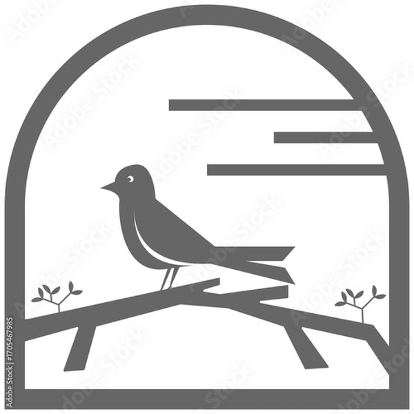 Obraz Bird Inside a Safe Home