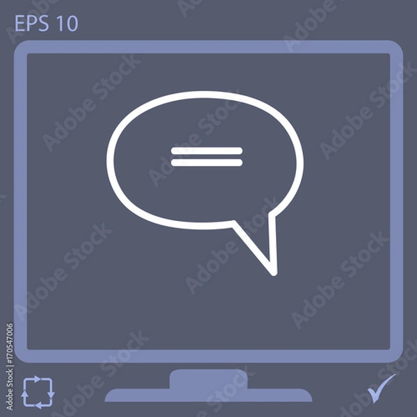 Obraz message vector icon