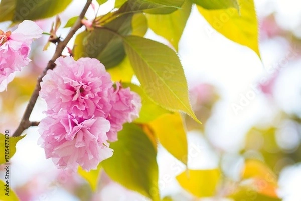 Fototapeta 美しい八重桜