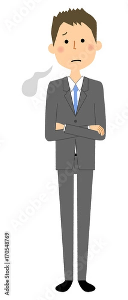 Fototapeta ビジネスマン　ため息