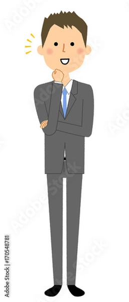Fototapeta ビジネスマン　気付く