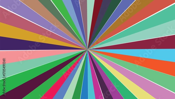 Obraz Abstract Radiating Color Burst Background with Vibrant Spectrum for Modern Design and Creative Projects