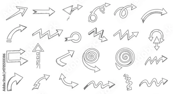Obraz set icon vector arrow graphic - editable icon