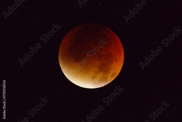 Obraz 満月と皆既月食(2025.9.8撮影)