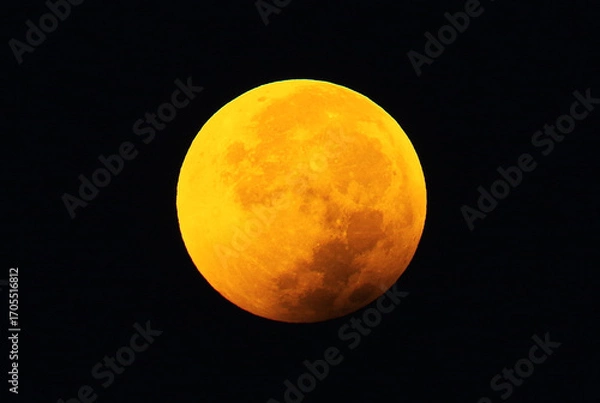 Obraz 満月と皆既月食(2025.9.8撮影)