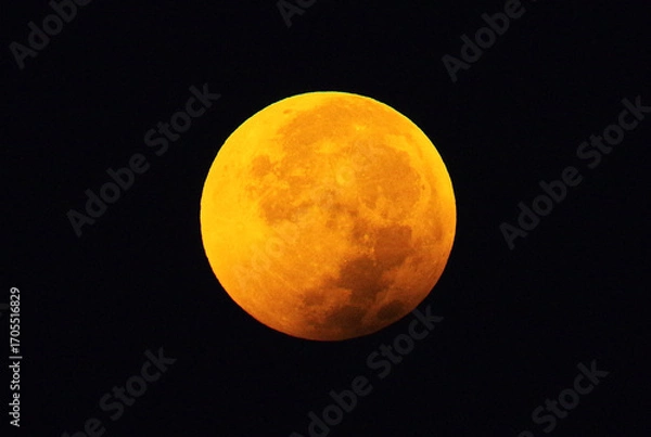 Obraz 満月と皆既月食(2025.9.8撮影)