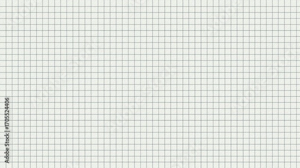 Fototapeta Generative AI, Single-cell grid accent on white field