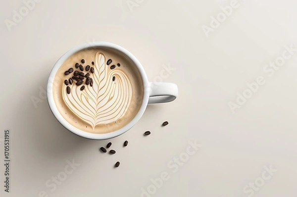 Obraz cup of coffee with copyspace