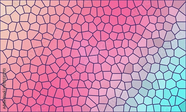 Fototapeta Abstract mosaic texture with soft pink purple and blue gradient background
