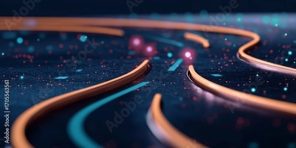 Fototapeta Innovative Circuit Design for Modern Infrastructure Enhancing Digital Systems and Network Growth