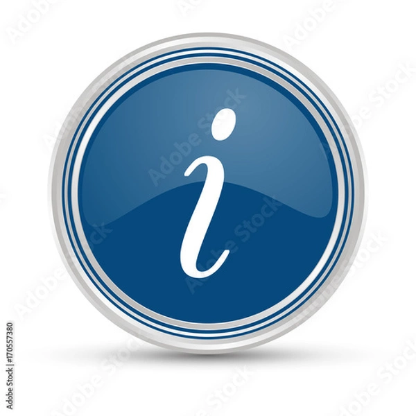 Fototapeta Blauer Button - i Helpdesk