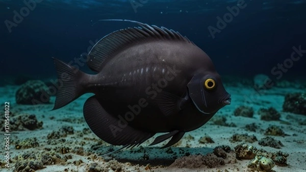 Obraz Dark fish underwater