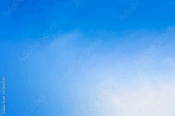 Fototapeta Air clouds in the blue sky.