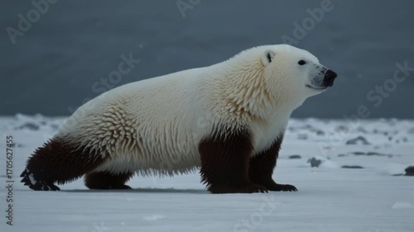 Obraz Polar bear on ice