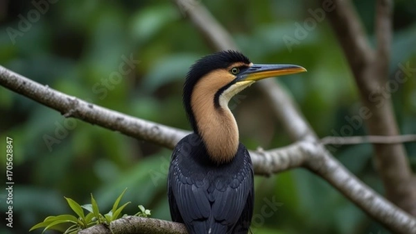 Obraz Bird perched on branch