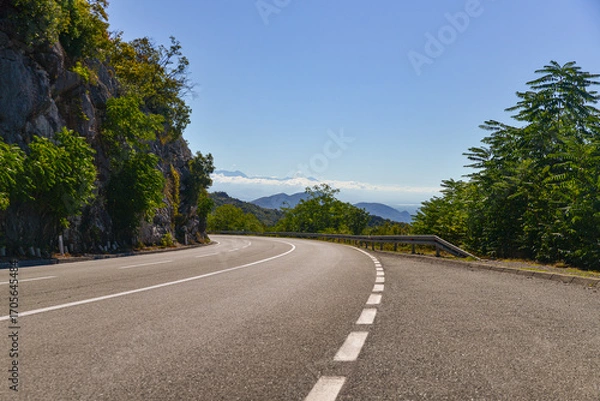 Fototapeta road in the mountains