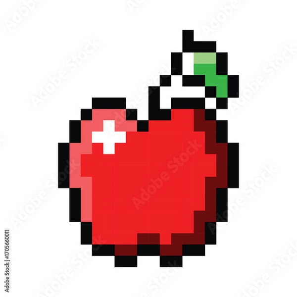 Obraz Red Apple Pixel