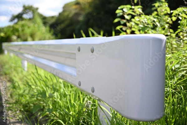 Obraz バリケードのガードレール