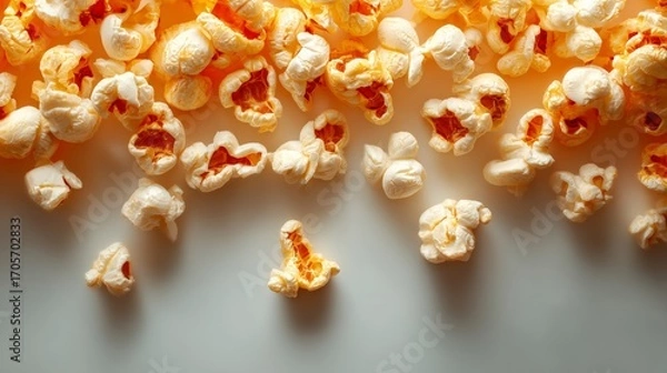 Obraz An aesthetic poster with a caramel popcorn. 3