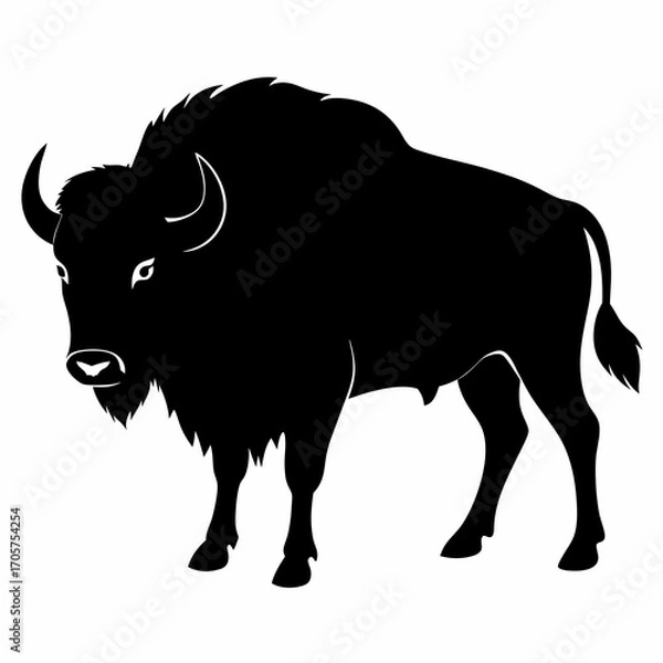 Obraz Simple Bison Silhouette