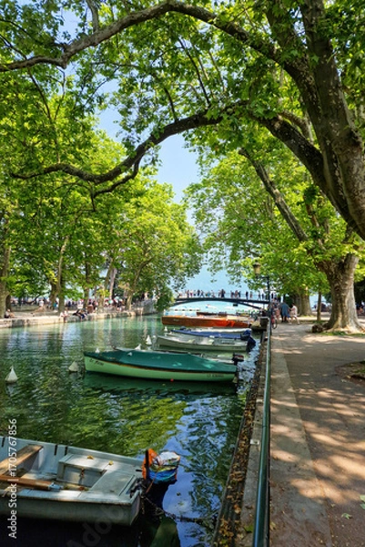 Fototapeta Annecy, a very popular tourist town in France