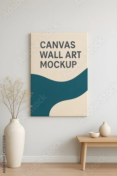 Fototapeta Canvas wall art mockup