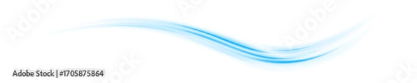 Fototapeta Transparent vector lines with a sparkling blue glow create twisting and swirling shapes. The effect simulates waves of energy or data flow. Perfect for technology, science, or futuristic artwork. PNG