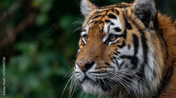 Obraz Close-up of a majestic tiger in nature.