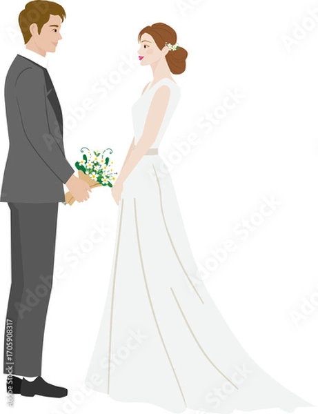 Obraz bride and groom