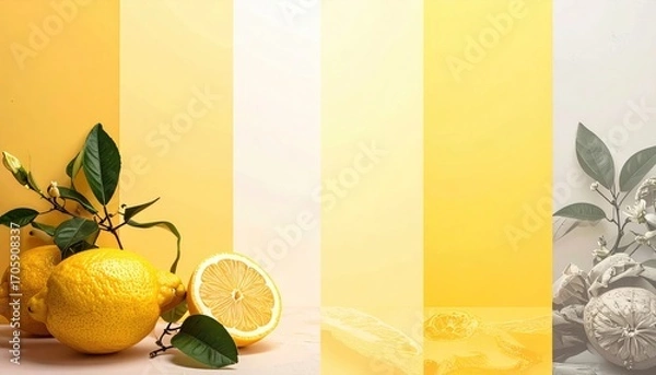 Fototapeta Diagonal Gradient Background with Seafoam Green to Cool Aqua Tones Abstract Design