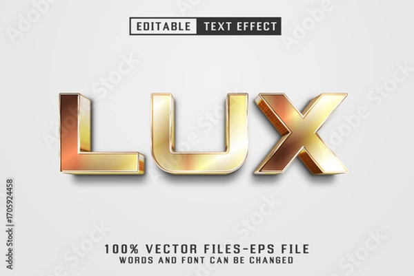 Obraz Lux Golden Text - Editable Text Effect
