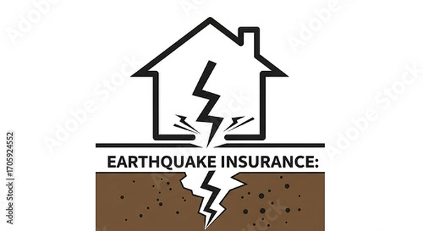 Obraz House Cracked By Earthquake