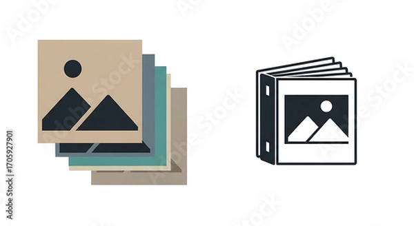 Obraz Image gallery icon illustration