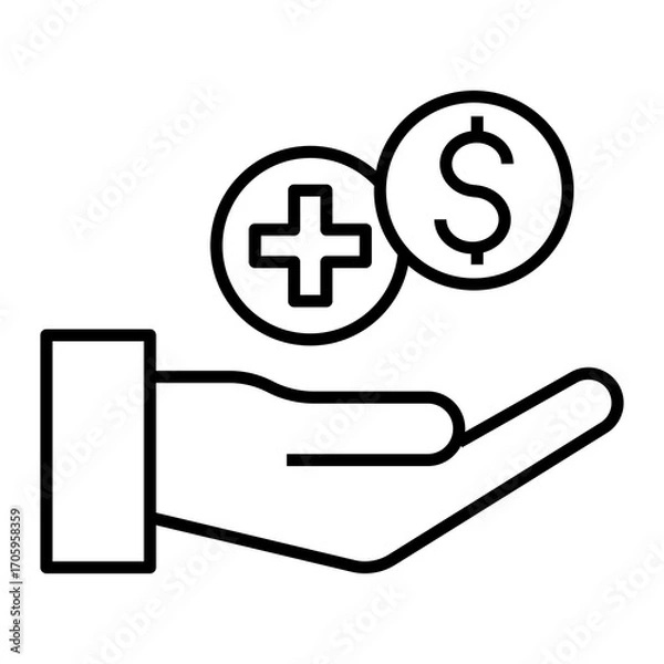 Obraz cost vector icon