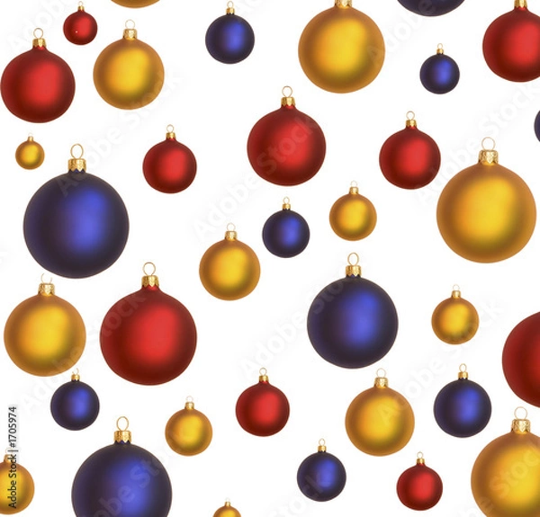 Fototapeta christmas baubles