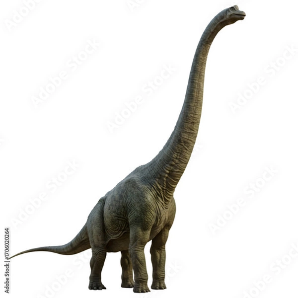 Obraz Brachiosaurus Majestic Dinosaur Illustration on transparent background