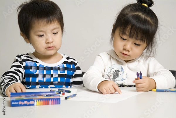 Obraz 絵を描く子供たち