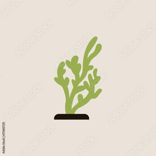 Obraz seaweed icon. vector illustration