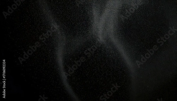 Fototapeta Black Background with White Grunge Distress Overlay Texture