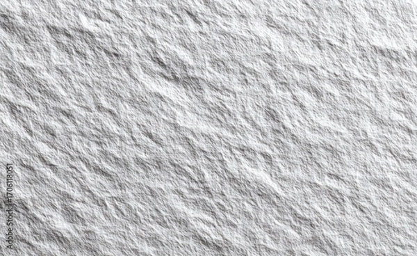 Fototapeta Textured white surface features intricate wrinkles, folds, and varying shades of gray, creating an abstract, tactile, and undulating visual
