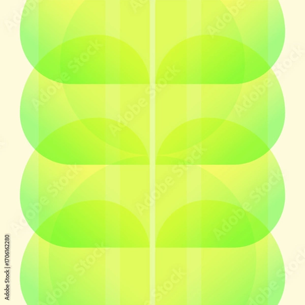 Obraz Abstract poster with gradient and geometric shapes