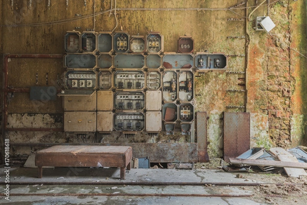 Obraz Zestaw skrzynek napięcia