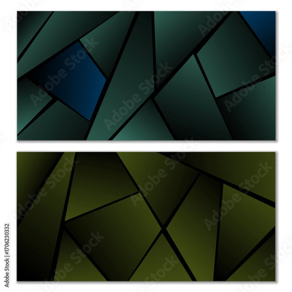 Fototapeta Abstract polygonal pattern. Background design, cover, postcard banner